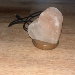 Heart shaped Himalayan salt lamp, mini